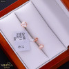 Rose gold stud earrings #69453
