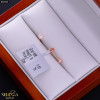 Rose gold stud earrings #69465