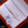 Rose gold hoop earrings #69483