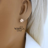 Rose gold children earrings #69477