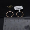 Rose gold hoop earrings #69480