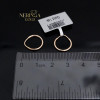 Rose gold hoop earrings #69485