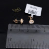 Rose gold stud earrings #69448