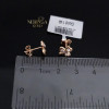 Rose gold stud earrings #69446