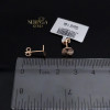 Rose gold stud earrings #69459