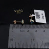 Rose gold stud earrings #69454