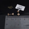Rose gold stud earrings #69453