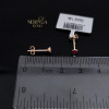 Rose gold stud earrings #69466