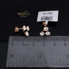 Rose gold stud earrings #69440
