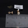 Rose gold stud earrings #69443
