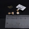 Rose gold stud earrings #69452