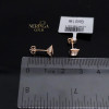 Rose gold stud earrings #69438
