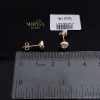 Rose gold stud earrings #69437