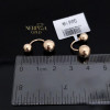 Rose gold earring #69493