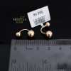 Rose gold earring #69496