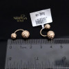 Rose gold earring #69494