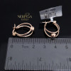 Rose gold earring #69518