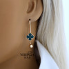 Rose gold earring #69514