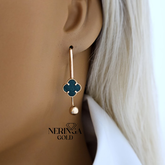 Rose gold earring #69514