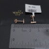 Rose gold stud earrings #69629