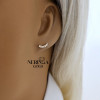 Rose gold stud earrings #69631