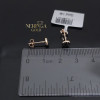 Rose gold stud earrings #69623