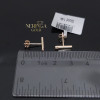 Rose gold stud earrings #69633