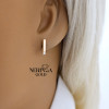 Rose gold stud earrings #69633