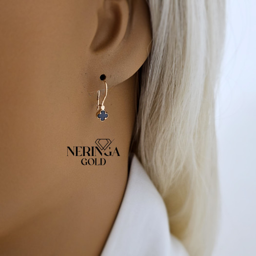 Rose gold earring #69636