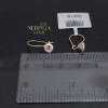 Rose gold earring #69643