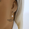 Rose gold earring #69643