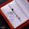 Rose gold stud earrings #69622