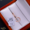 Rose gold hoop earrings #69640