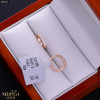 Rose gold hoop earrings #69641
