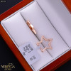Rose gold earring #69743