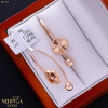 Rose gold earring #69745