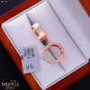 Rose gold hoop earrings #69748
