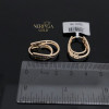 Rose gold earring #69747