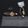 Rose gold earring #69745
