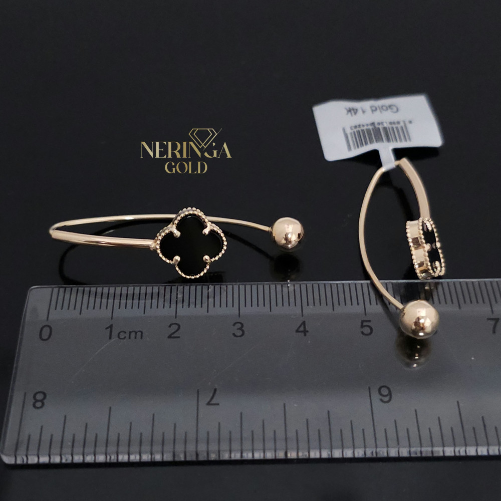 Rose gold earring #69746