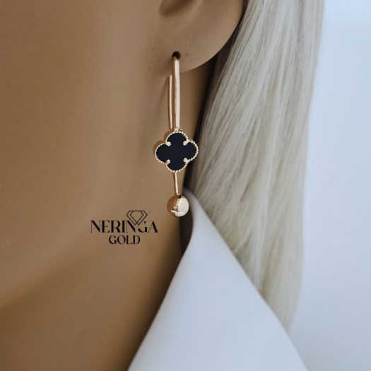 Rose gold earring #69746