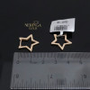 Rose gold earring #69744
