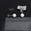Rose gold stud earrings #69729