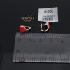 Rose gold children earrings #69752