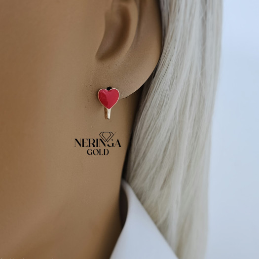 Rose gold children earrings #69751