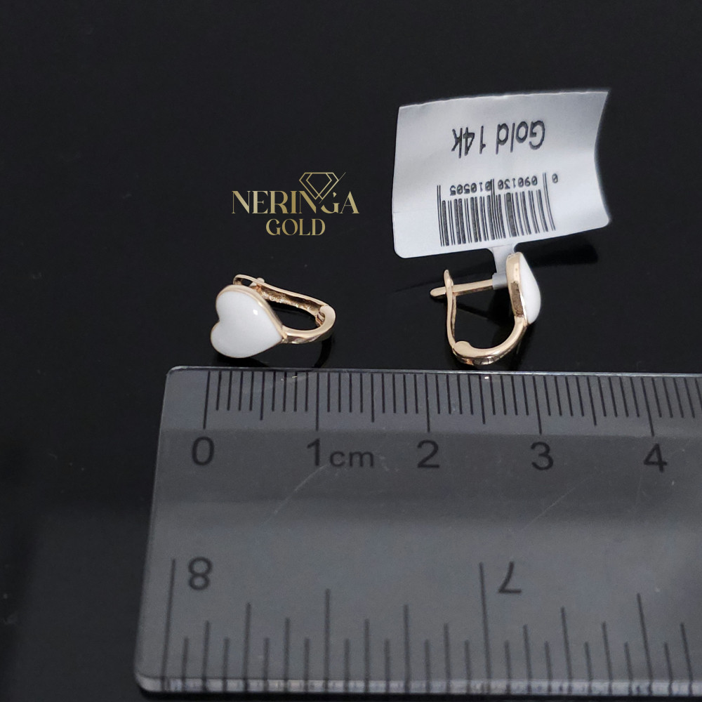 Rose gold children earrings #69753