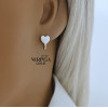 Rose gold children earrings #69753
