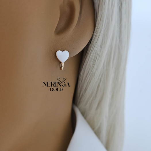 Rose gold children earrings #69753