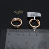 Rose gold hoop earrings #69748