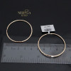 Rose gold hoop earrings #69705